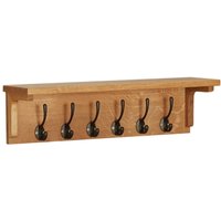 Wandgarderobe 60x16x16 cm Massivholz Eiche vidaXL64857 von BONNEVIE