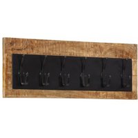 Bonnevie - Wandgarderobe mit 6 Haken Massivholz Mango vidaXL86506 von BONNEVIE