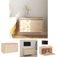 Bonnevie - Wandschrank,Hängeschrank,Wandregal 60x30x35 cm Massivholz Kiefer GEVS566160 von BONNEVIE