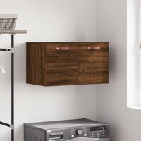 Bonnevie - Wandschrank,Wandhängeschrank,Küchenschrank,Badhängeschrank Braun Eichen-Optik 60x36,5x35cm Holzwerkstoff -BV19003 von BONNEVIE