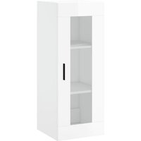 Wandschrank Badschrank Hochglanz-Weiß 34,5x34x90 cm vidaXL von BONNEVIE