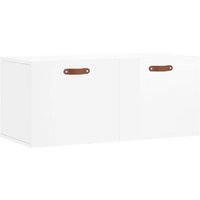 Bonnevie - Wandschrank Badschrank Hochglanz-Weiß 80x36,5x35 cm Holzwerkstoff vidaXL von BONNEVIE