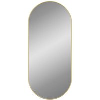 Wandspiegel,Badspiegel Golden 100x45 cm Oval vidaXL325643 von BONNEVIE