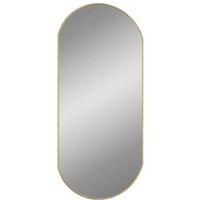 Wandspiegel,Badspiegel Golden 90x40 cm Oval vidaXL981606 von BONNEVIE