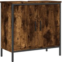 Waschbeckenunterschrank Räuchereiche 60x30x60 cm Holzwerkstoff vidaXL77422 von BONNEVIE