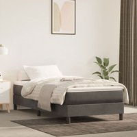 Boxspringbett,Schlafzimmerbett,Polsterbett,Hotellbett Dunkelgrau 90x200 cm Samt DXJT156894 von BONNEVIE