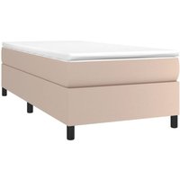 Bettgestell Cappuccino-Braun 90x190 cm Kunstleder Vidaxl von VIDAXL