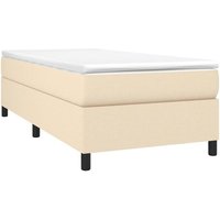 Boxspringbett,Schlafzimmerbett mit Matratze Creme 90x200 cm Stoff vidaXL von BONNEVIE