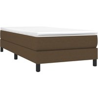 Boxspringbett,Schlafzimmerbett mit Matratze Dunkelbraun 90x200 cm Stoff vidaXL von BONNEVIE