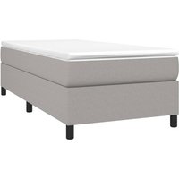 Boxspringbett,Schlafzimmerbett mit Matratze Hellgrau 90x190 cm Stoff vidaXL von BONNEVIE