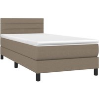 Boxspringbett,Schlafzimmerbett mit Matratze Taupe 90x190 cm Stoff vidaXL von BONNEVIE