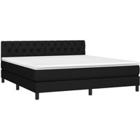 Boxspringbett,Doppelbett mit Matratze & led Schwarz 160x200 cm Stoff vidaXL von BONNEVIE