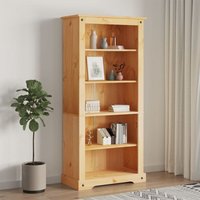 Bücherschrank 5 Fächer Standregal - Raumteiler Mexiko-Stil Kiefernholz 81x40x170 cm BV151273 Bonnevie von BONNEVIE