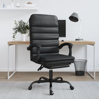 Bonnevie - Bürostuhl Computerstuhl Ergonomisch,Gaming Chair mit Massagefunktion Schwarz Kunstleder -DE35696 - Schwarz von BONNEVIE