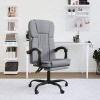 Bonnevie - Bürostuhl mit Liegefunktion - Cheffsessel ergonomischer Hellgrau Stoff BV840053 von BONNEVIE