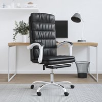 Bürostuhl mit Liegefunktion - Cheffsessel ergonomischer Schwarz Kunstleder BV312421 Bonnevie von BONNEVIE