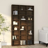 CD-Regal Bücherregal Standregal - Braun Eichen-Optik 102x23x177,5 cm Holzwerkstoff BV609963 - BonneVie von BONNEVIE