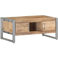 Bonnevie - Couchtische Kaffeetisch 95x50x40 cm Raues Mangoholz vidaXL von BONNEVIE