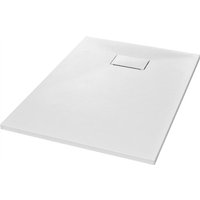 Duschwanne SMC Weiß 100×70 cm vidaXL629343 von BONNEVIE