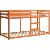 Etagenbett Wachsbraun 90x200 cm Massivholz Kiefer Vidaxl von VIDAXL