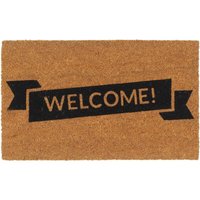 Fußmatte Natur 45x75 cm Kokosfaser Getuftet vidaXL von VIDAXL