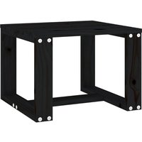 Garten-Beistelltisch Schwarz 40x38x28,5 cm Massivholz Kiefer vidaXL614493 von BONNEVIE