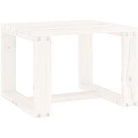 Garten-Beistelltisch Weiß 40x38x28,5 cm Massivholz Kiefer vidaXL327556 von BONNEVIE