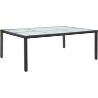 Garten-Esstisch Schwarz 200x150x74 cm Poly Rattan - Vidaxl von VIDAXL