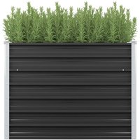 Garten-Hochbeet Anthrazit 100 x 40 x 77 cm Verzinkter Stahl CFW890545 Garten-Hochbeet Anthrazit 100 x 40 x 77 cm Verzinkter Stahl CFW890545 von BONNEVIE