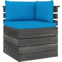 Garten-Paletten-Ecksofa mit Kissen Kiefernholz vidaXL443394 von BONNEVIE