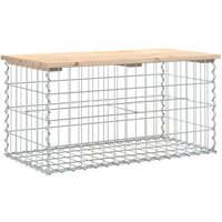 Gartenbank,Parkbank aus Gabionen 83x44x42 cm Massivholz Kiefer vidaXL von BONNEVIE