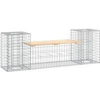 Gartenbank,Parkbank aus Gabionen 183x41x60,5 cm Massivholz Kiefer vidaXL von BONNEVIE