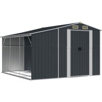 Gerätehaus Anthrazit 277x279x179 cm Verzinkter Stahl Vidaxl von VIDAXL