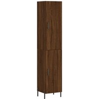 Highboard,Kommode Braun Eichen-Optik 34,5x34x180 cm Holzwerkstoff vidaXL von BONNEVIE