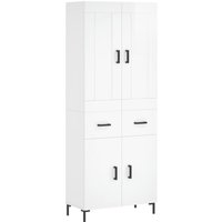 Bonnevie - Highboard,Kommode Hochglanz-Weiß 69,5x34x180 cm Holzwerkstoff vidaXL von BONNEVIE