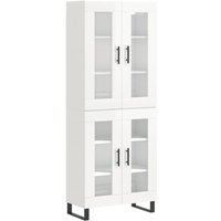 Highboard,Kommode Hochglanz-Weiß 69,5x34x180 cm Holzwerkstoff vidaXL von BONNEVIE