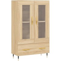 Highboard,Kommode Sonoma-Eiche 69,5x31x115 cm Holzwerkstoff vidaXL von BONNEVIE