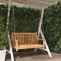 Bonnevie - Hollywoodschaukel Gartenschaukel - Schaukelbank Massivholz Teak 114x60x64 cm BV177952 von BONNEVIE