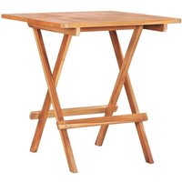 Klappbarer Bistrotisch Bartisch Gartentisch - 60 x 60 x 65 cm Teak Massiv BV967374 Bonnevie von BONNEVIE