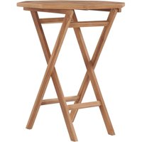 Klappbarer Gartentisch,Terrassentisch 60×60×75 cm Teak Massivholz vidaXL von BONNEVIE