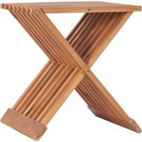 Bonnevie - Klappbarer Hocker 40×32×45 cm Massivholz Teak vidaXL949875 von BONNEVIE