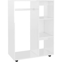 Kleiderschrank Hochglanz-Weiß 80x40x110 cm Holzwerkstoff vidaXL12643 von BONNEVIE