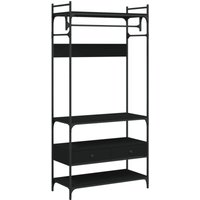 Bonnevie - Kleiderschrank mit Schubladen Schwarz 89x39x184,5 cm vidaXL95262 von BONNEVIE