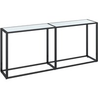 Konsolentisch Weiß Marmor-Optik 180x35x75,5 cm Hartglas vidaXL22970 von BONNEVIE