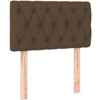 Kopfteil Dunkelbraun 80x7x78/88 cm Stoff vidaXL von JINLEFU