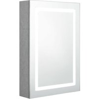 LED-Bad-Spiegelschrank,Bad Hängeschrank Betongrau 50x13x70 cm vidaXL von BONNEVIE