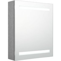 LED-Bad-Spiegelschrank,Bad Hängeschrank Betongrau 50x14x60 cm vidaXL von BONNEVIE