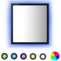 LED-Badspiegel Hochglanz-Schwarz 40x8,5x37 cm Acryl Vidaxl von VIDAXL