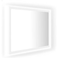 LED-Badspiegel,Wandspiegel Weiß 60x8,5x37 cm Acryl vidaXL von BONNEVIE