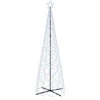 LED-Weihnachtsbaum,Outdoor-Lichterketten Kegelform Kaltweiß 500 LEDs 100x300 cm vidaXL von BONNEVIE